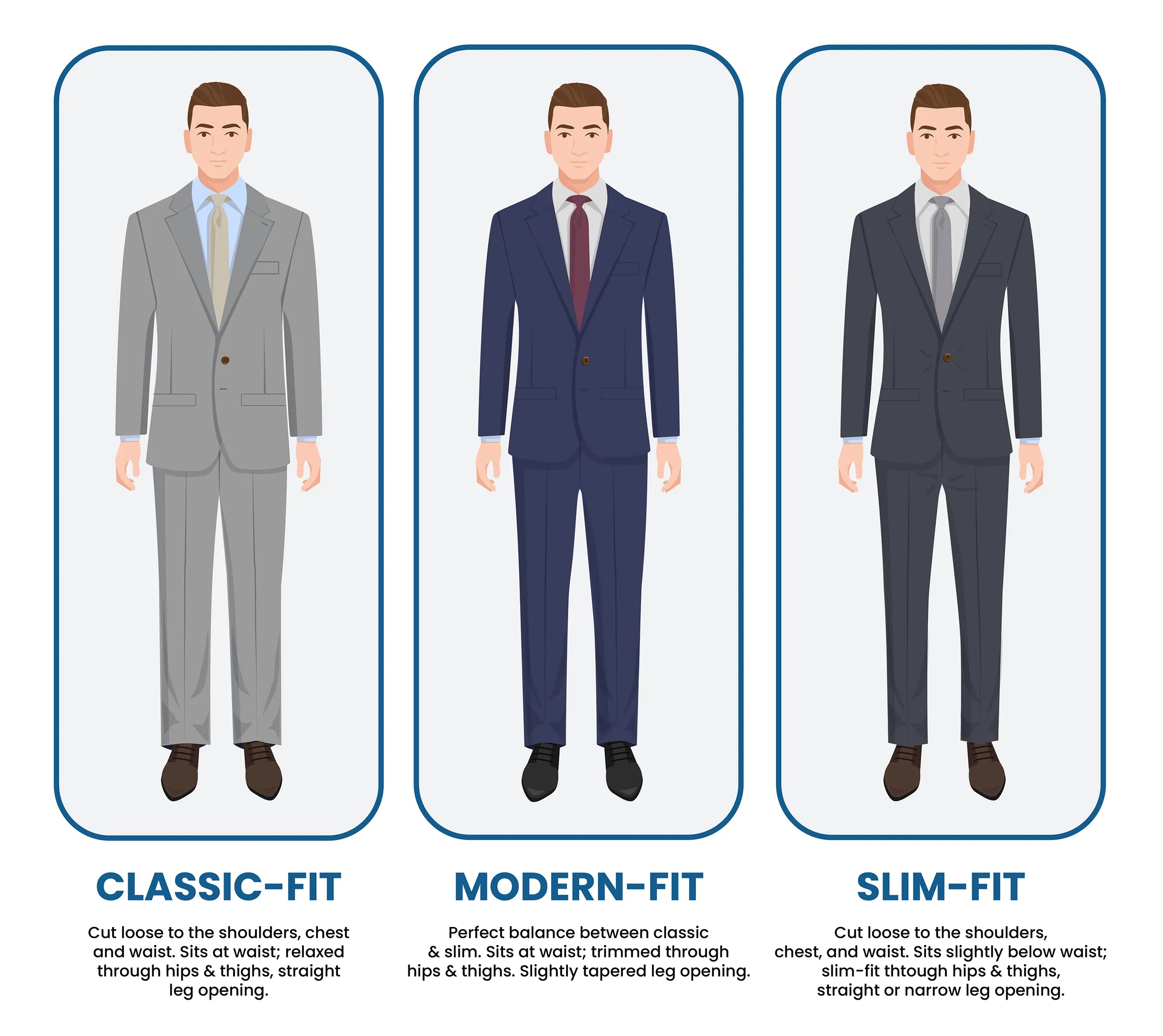 The difference between straight-leg, slim-fit, and wide-leg suit pants Goosuit The difference between straight-leg, slim-fit, and wide-leg suit pants Goosuit