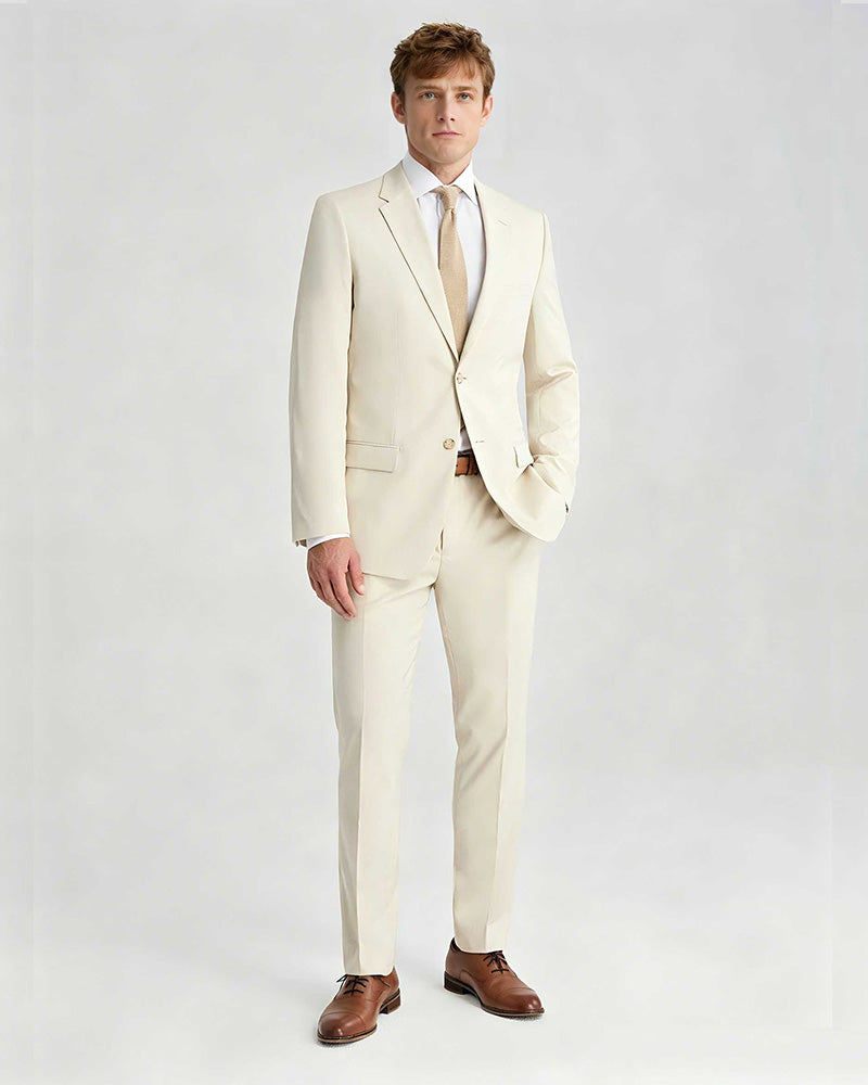 Men's Notch Lapel 2 Piece Suit