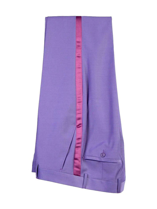Lavender Purple 2 Piece Peaked Lapel Double Breasted Suit