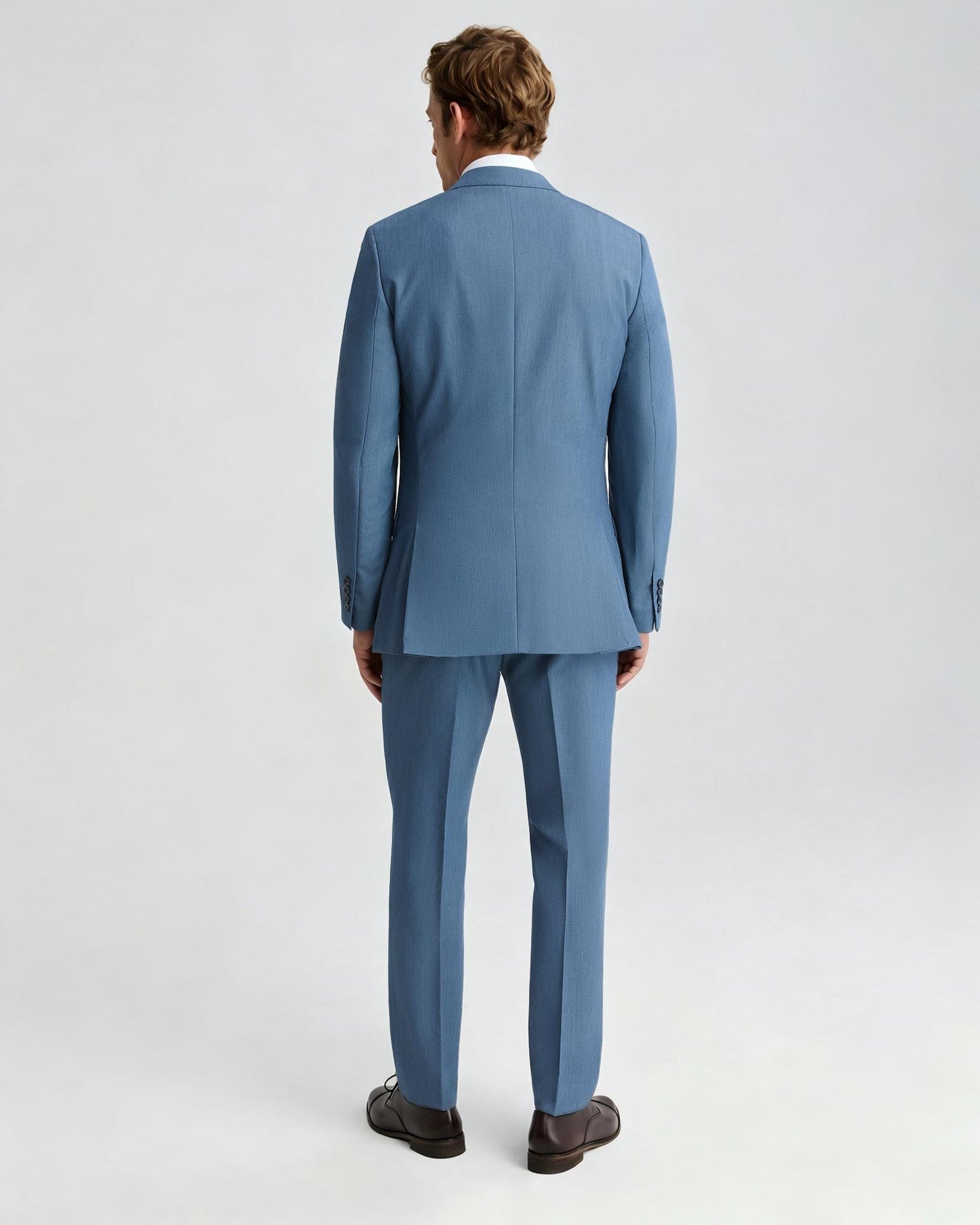 Men's Notch Lapel 2 Piece Suit in Blue
