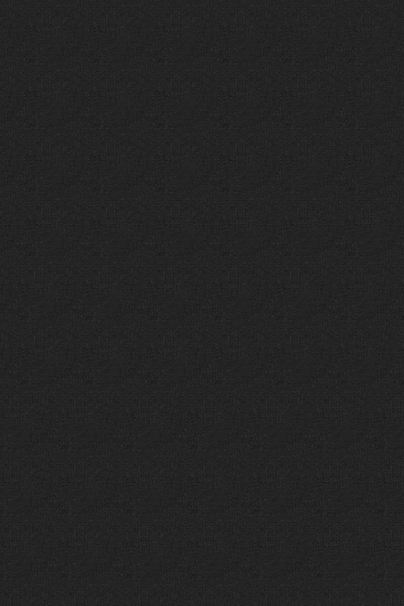 Traje de solapa de pico con botonadura sencilla y lana elástica negra