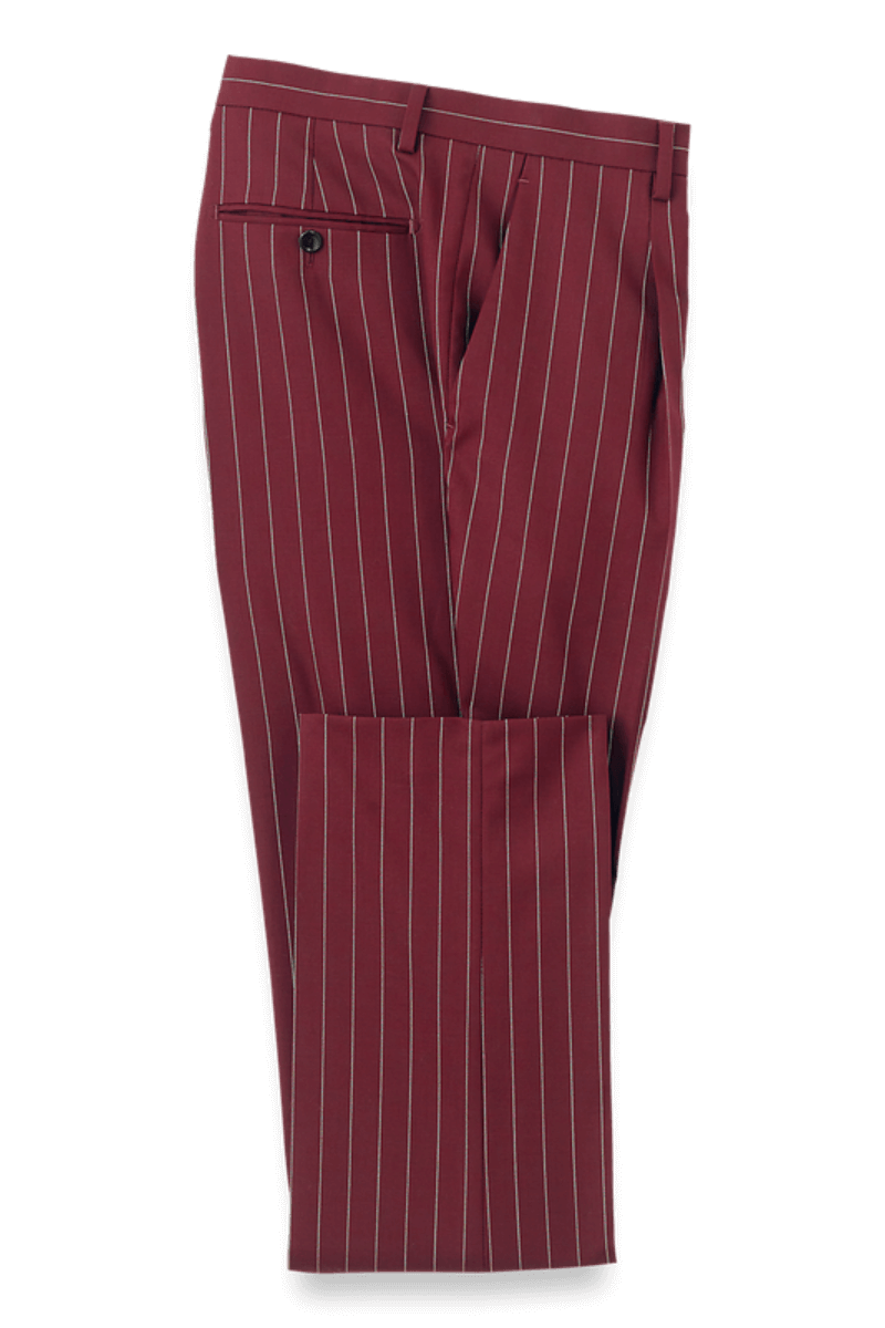 Burgundy Red 2 Piece Peak Lapel Double Breasted Suit