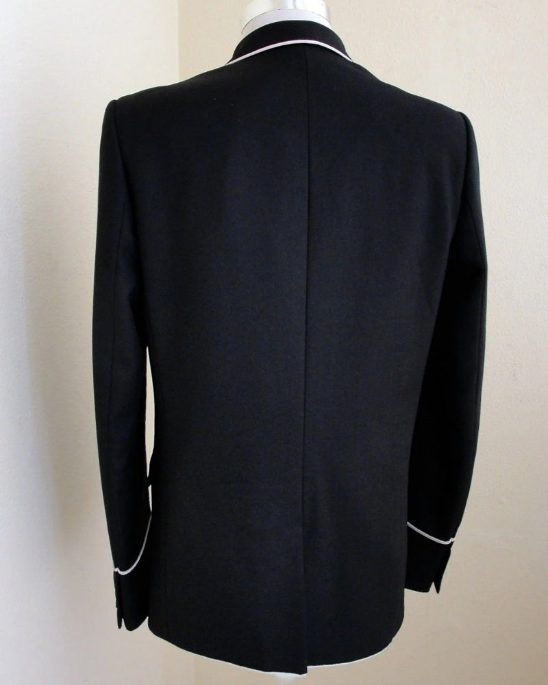 Black single button Peak Lapel 2-piece Suit