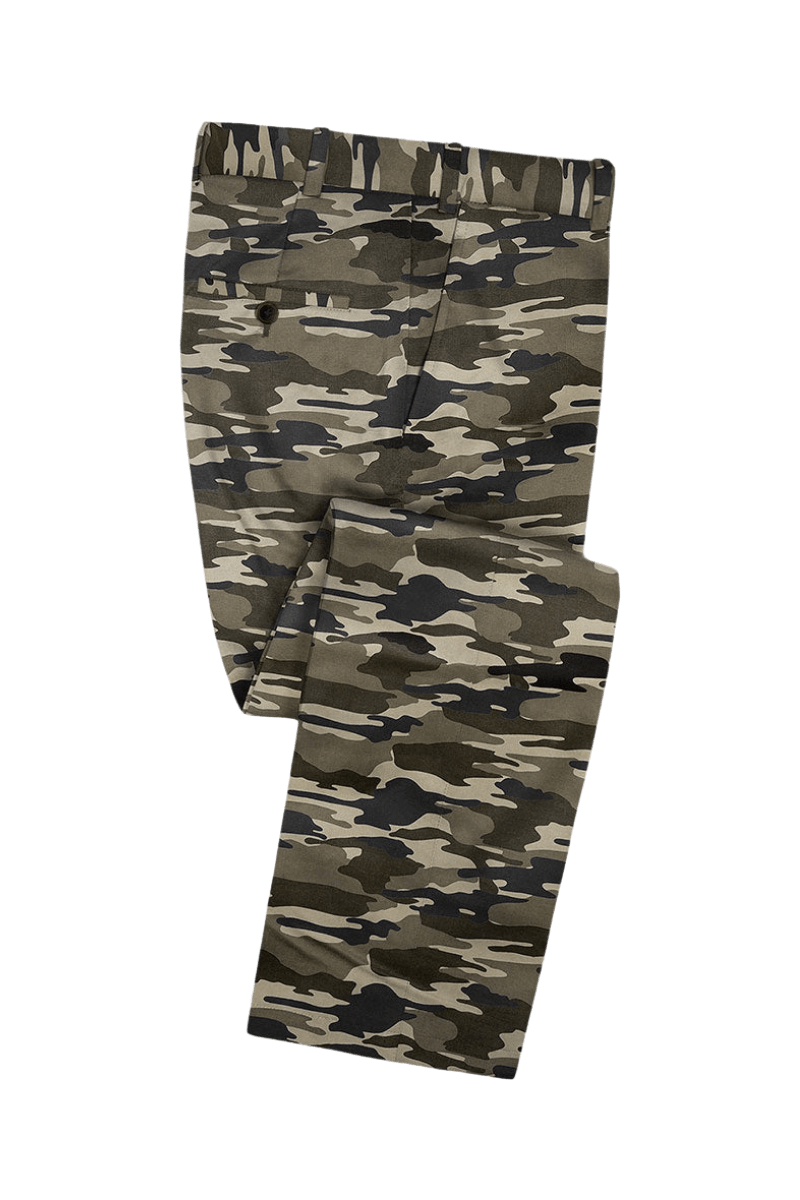 Traje de camuflaje elástico verde