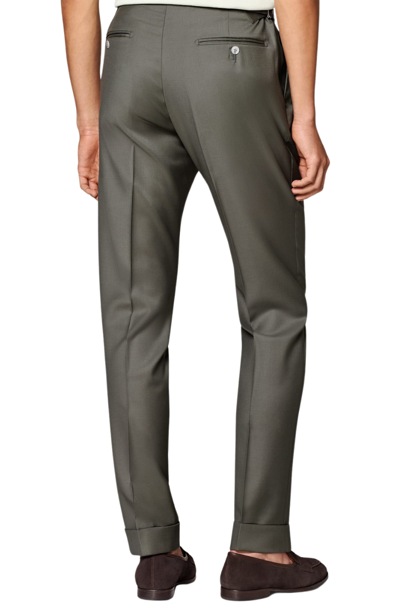 Gray 2 Piece Notch Lapel 2-Button Suit