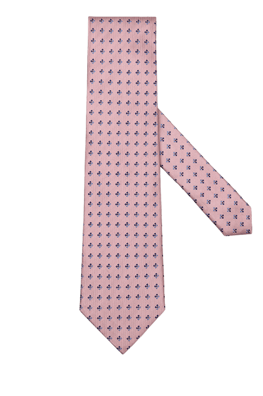 Rosa, formelle Partykrawatte mit Pflaumenblütenmotiv