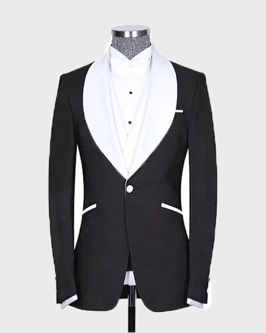 Men's Shawl Lapel 3 Piece Tuxedo