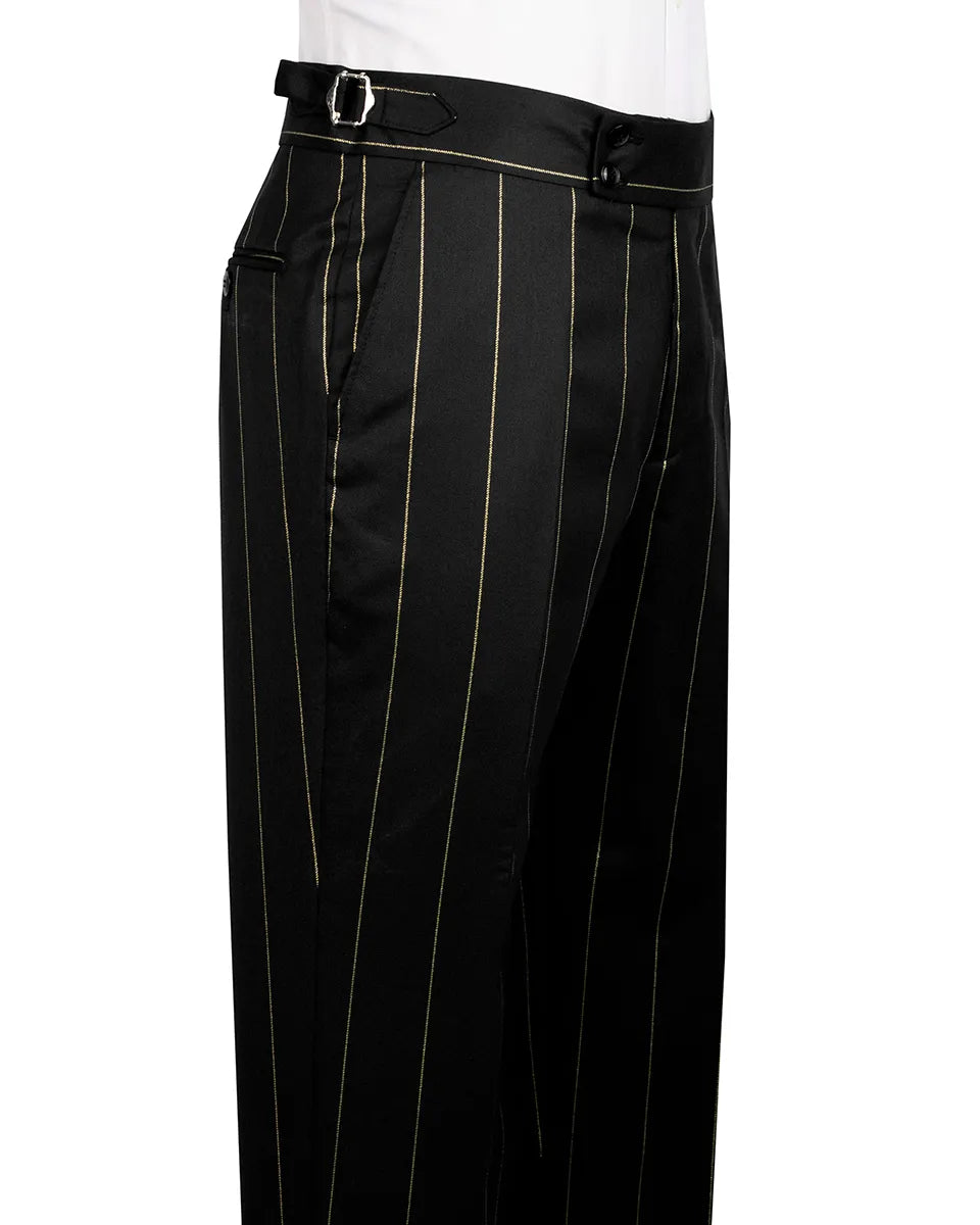 Men's Striped Double-breasted 2-piece Suit
