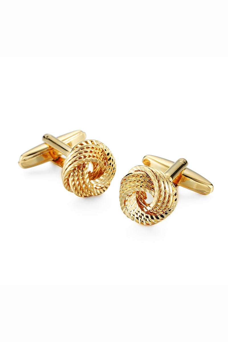 Gold Twist Knot Cufflinks