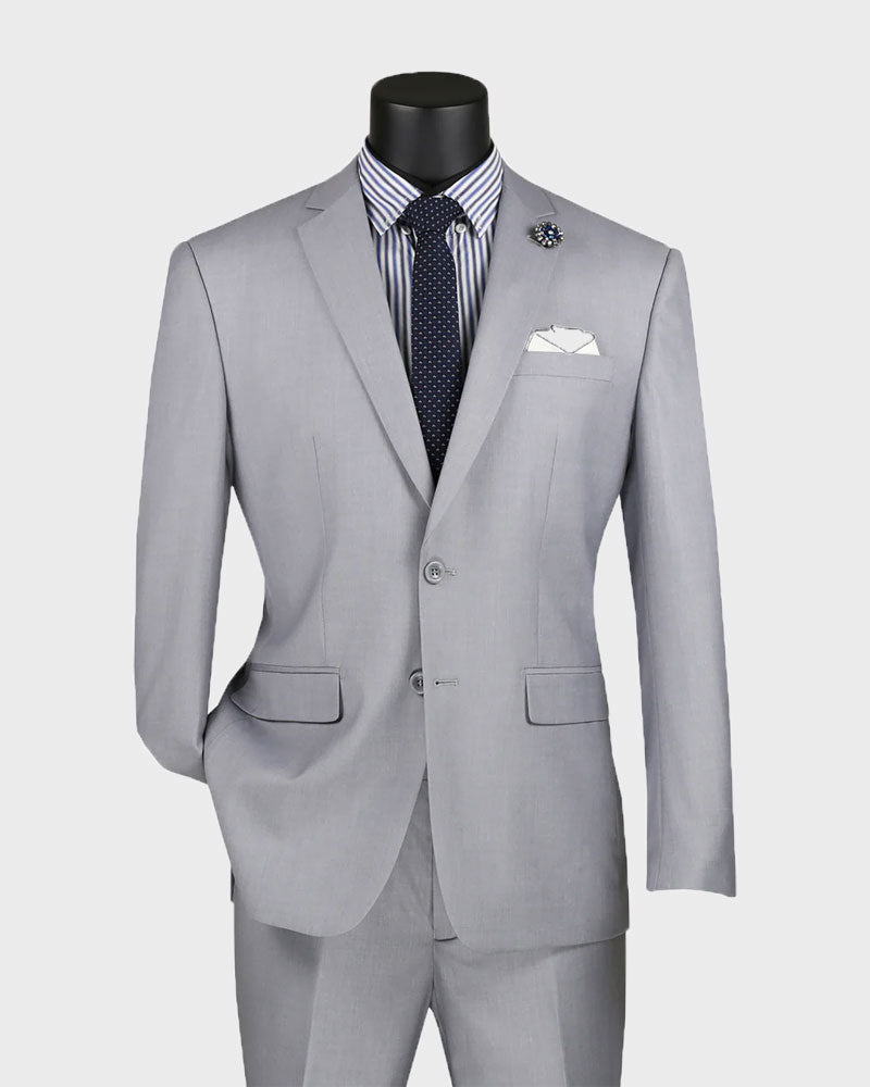 Men's Classic Notch Lapel 2 Piece Suit