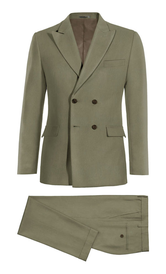 Linen Peak Lapel 2-piece Suit