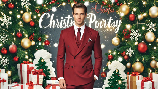 Red Double Breasted 3-Piece Suit