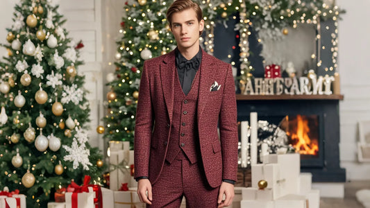 Red Tweed 3-Piece Suit