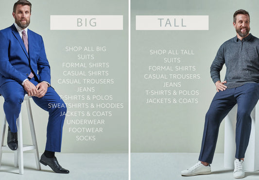 The difference between the tall and wide suit