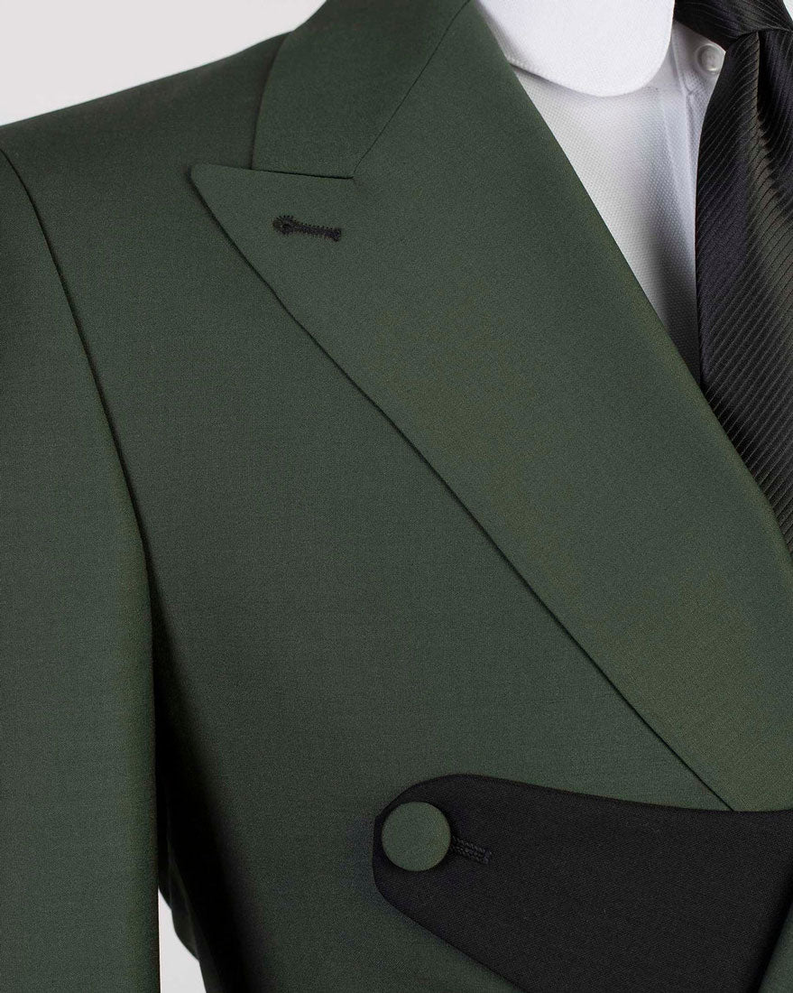 Two-tone Double-breasted 2-piece Suit