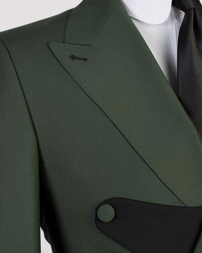 Two-tone Double-breasted 2-piece Suit