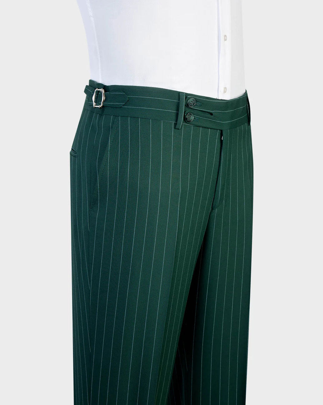 Green Peak Lapel Single-breasted 3-piece Suit