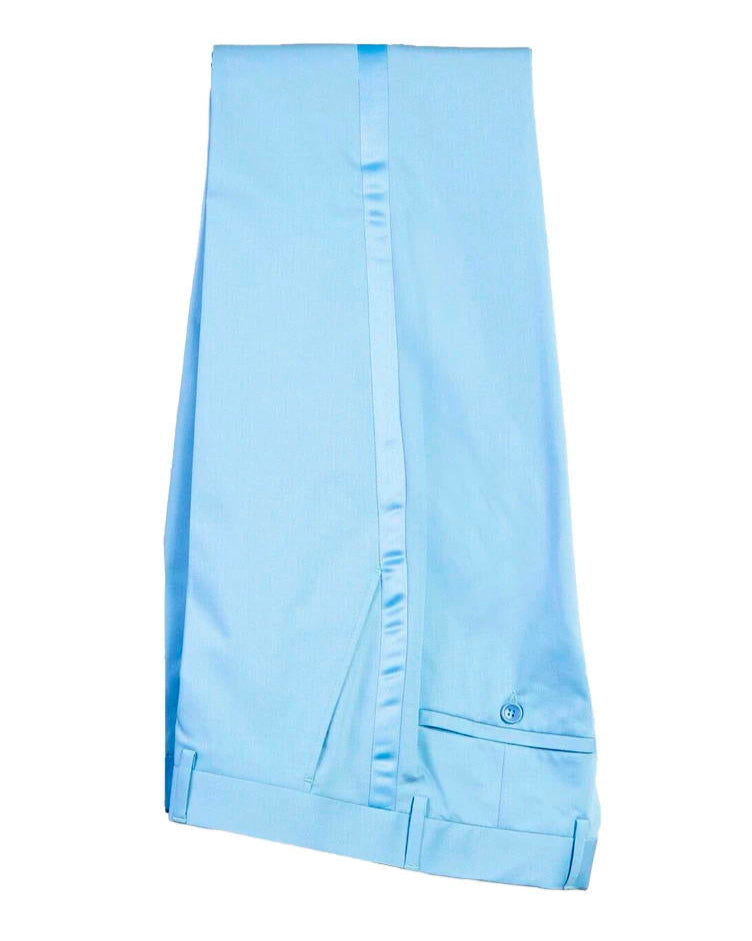 Lake Blue 2 Piece Peaked Lapel Double Breasted Suits for Prom