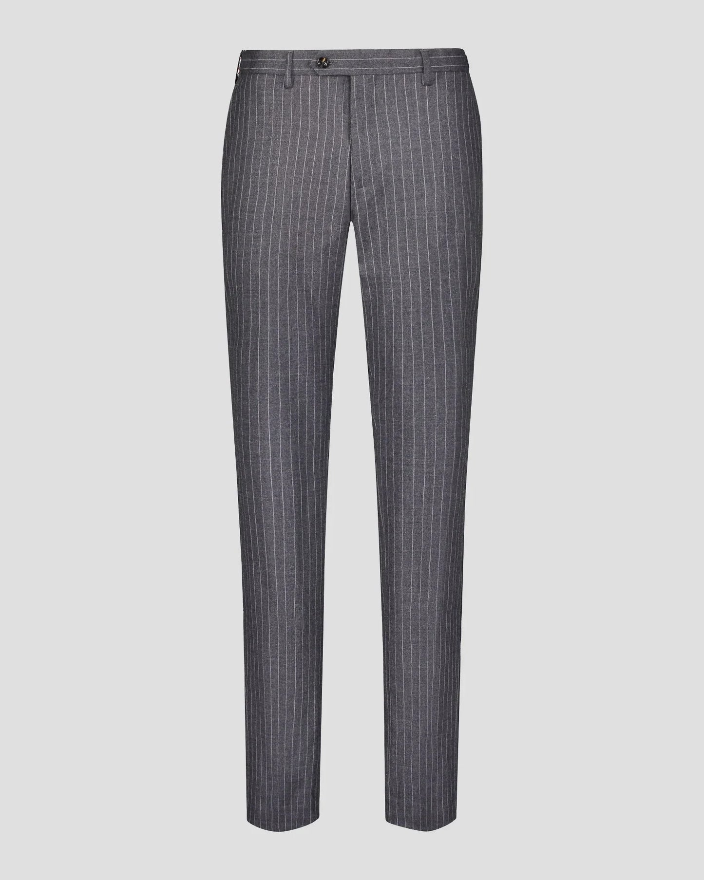 Grey Stripe Notch Lapel Single-breasted 2-piece Suit