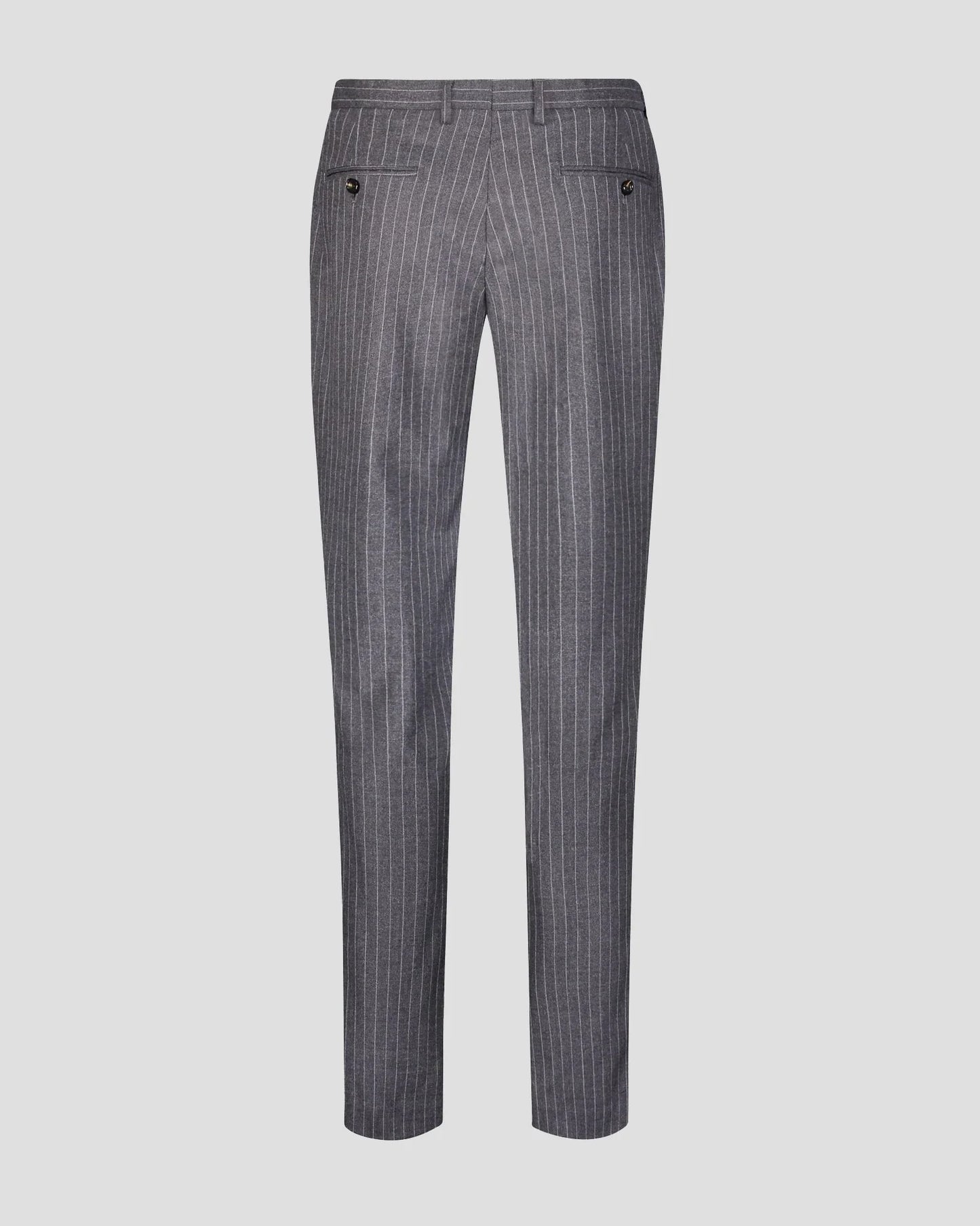 Grey Stripe Notch Lapel Single-breasted 2-piece Suit