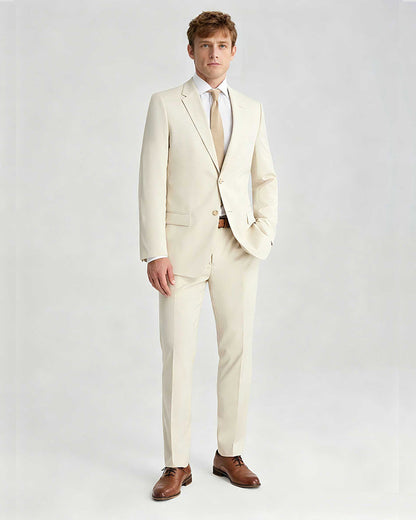 Men's Notch Lapel 2 Piece Suit