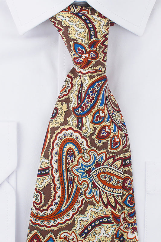 Blaue Premium Petite-Krawatte mit Blumenmuster 