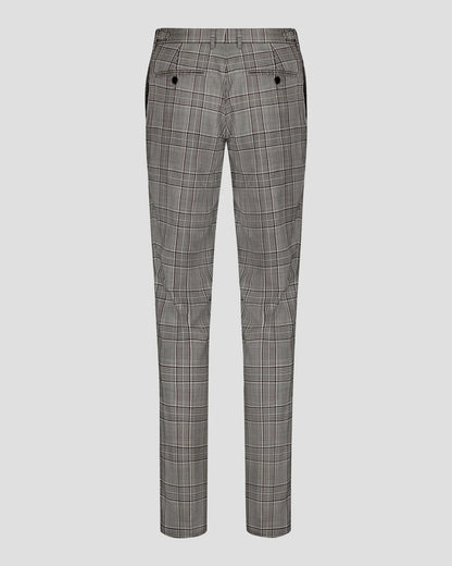 Gray Notch Lapel Plaid 2-piece Suit