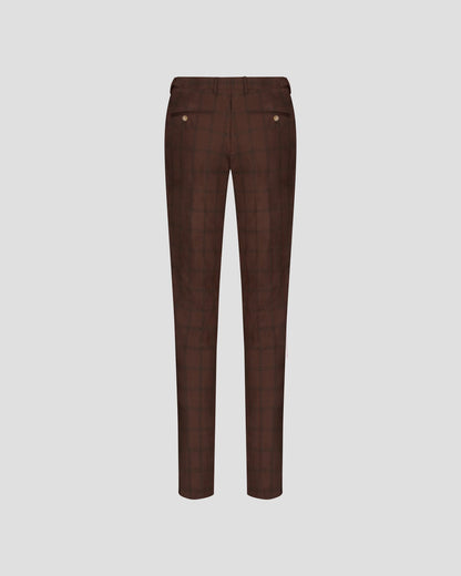 Dark Brown Peak Lapel Double-breasted Suit