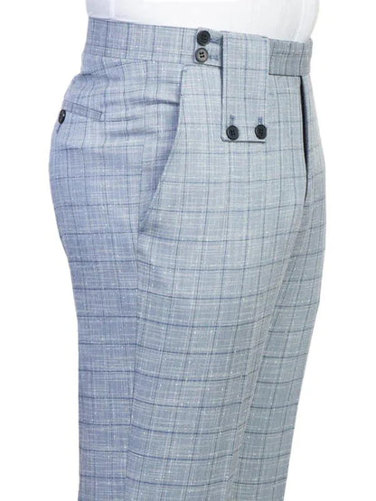 Steel Blue 2 Piece Peak Lapel Double Breasted Suit