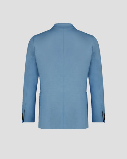 Blue Peak Lapel Double-breasted Suit