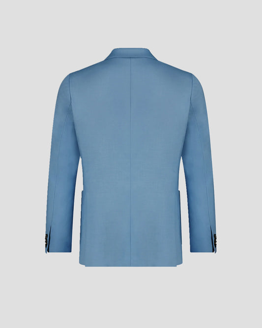 Blue Peak Lapel Double-breasted Suit