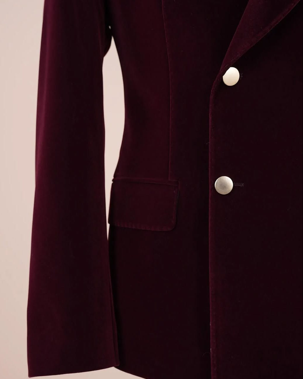 Burgundy Velvet Double-Breasted Peak Lapel Tuxedo Suit – Prom & Wedding Blazer