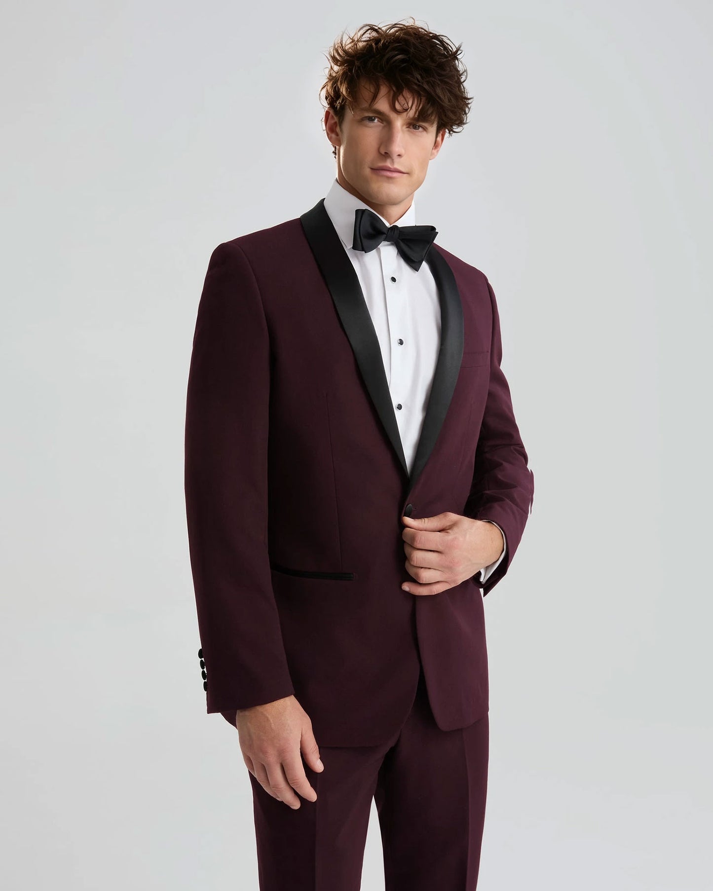 Men's 2 Piece Tuxedo in Burgundy