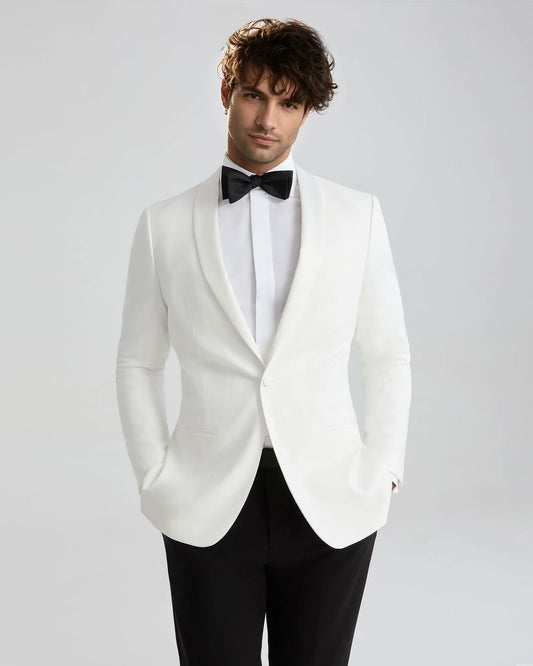 Men's 2 Piece Blazer Tuxedo in White