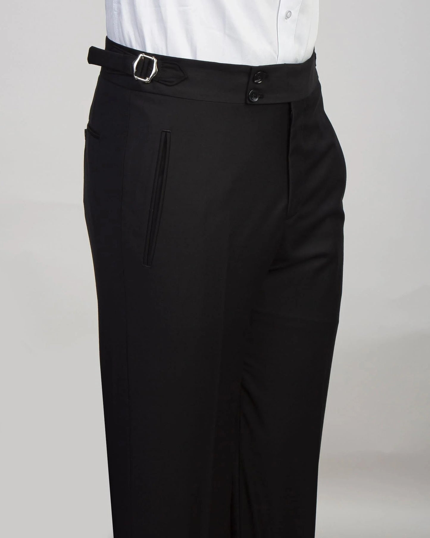 Black 3-piece Peak Lapel Single-breasted Suit