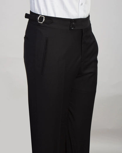 Black 3-piece Peak Lapel Single-breasted Suit