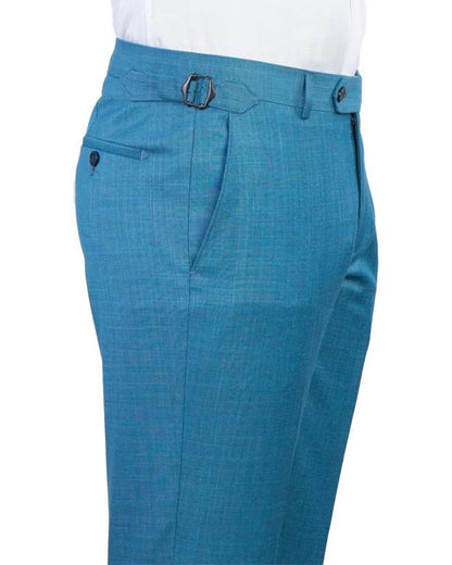 Men's Blue Wide lapel 3-piece Suit