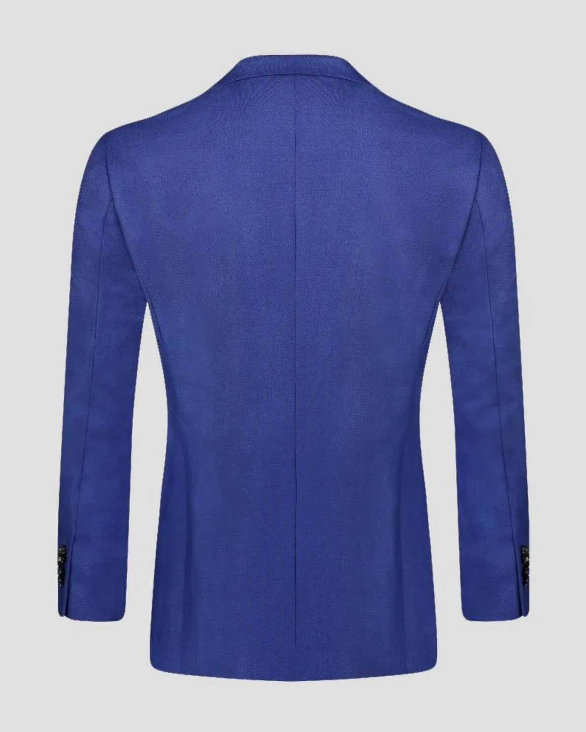 Blue Notch Lapel Single-breasted 2-piece Suit