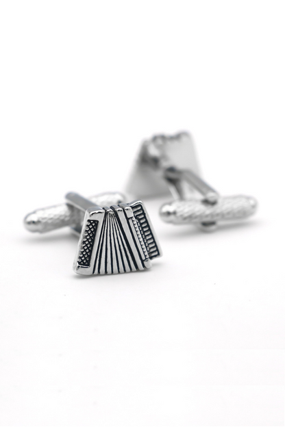 Accordion Cufflinks In Stainless Steel