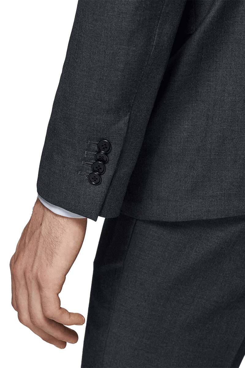 Asphalt Gray Regular fit 2 piece 2-Button Suit