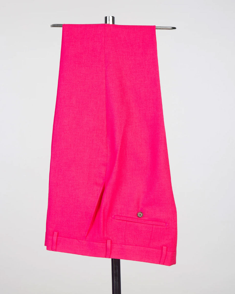 Double-breasted Pink 2-piece Tuxedo