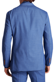 BLue Wool Stretch 2-Button Notch Lapel Suit