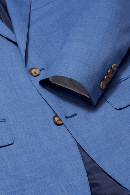 Sapphire Blue 2 Piece Notch Lapel 2-Button Suit