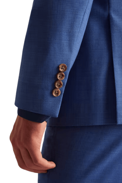 Sapphire Blue 2 Piece Notch Lapel 2-Button Suit