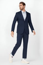 Basalt Blue Regular fit 2 piece 2-Button Suit