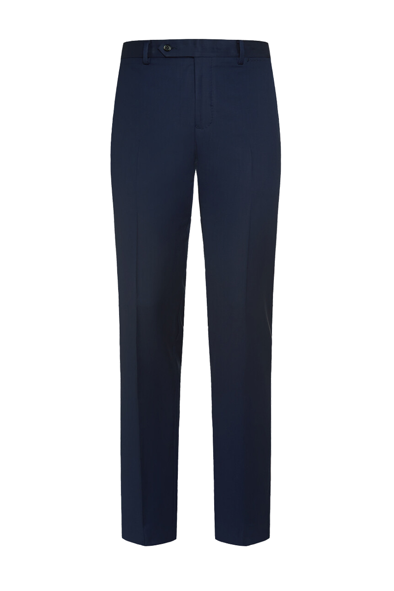 Traje de 2 piezas de corte regular y 2 botones en color azul basalto