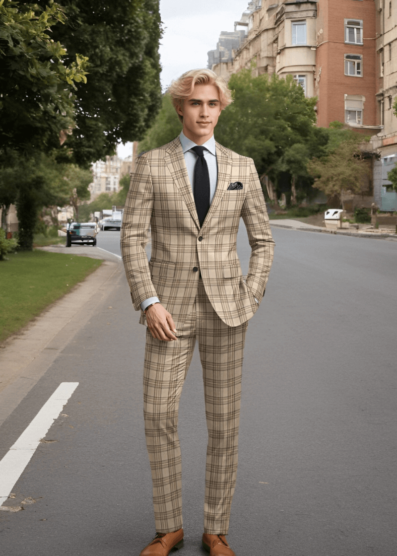 Beige-Plaid-Wool-Single-Vent-Suit-Model.png