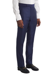 Biue Regular fit 2-Piece 2 Button Suit