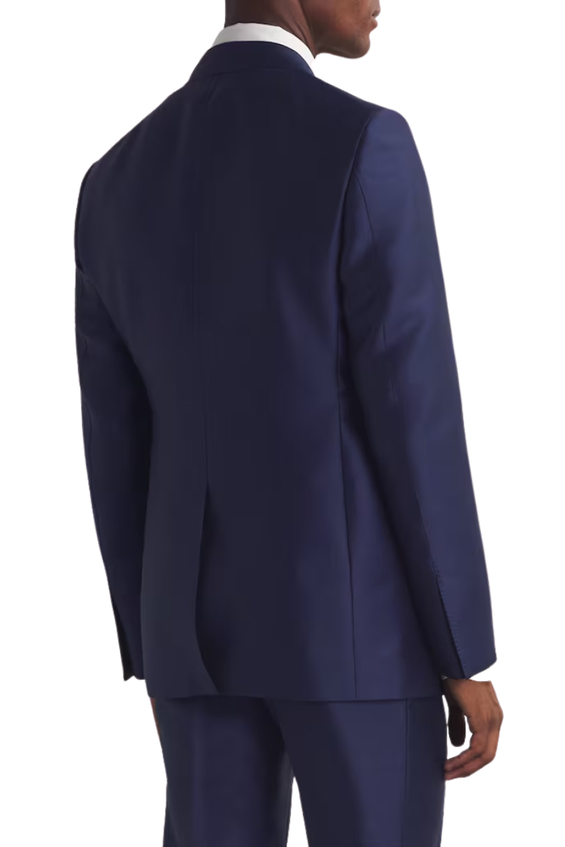 Costume bleu coupe régulière 2 pièces 2 boutons