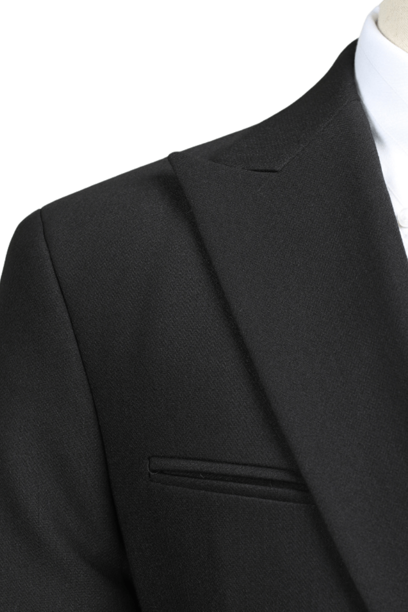 Black 1-Button Premium Slim Fit Suit